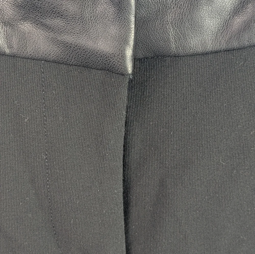 Calvin Klein Black Straight Leg Pant, Trouser, Slack leather band @ Waist 2 - Picture 6 of 9